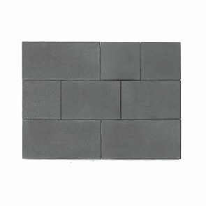 Тротуарная плитка вибропрессованная МОЗАИКА | Серый | 300х200 | BRAER